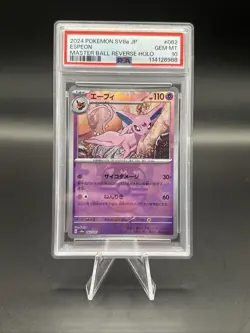 2024 Pokemon SV8a JP Espeon Master Ball Reverse Holo PSA 10 - Image 1