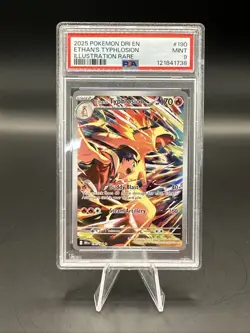 2025 Pokemon Destined Rivals Ethan's Typhlosion #190/182 PSA 9 - Image 1