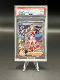 2023 Pokemon SWSH FA/Irida Crown Zenith PSA 9 - Image 1