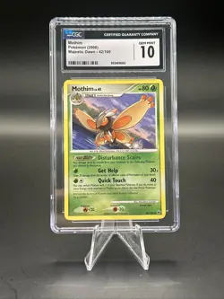 2008 Pokemon TCG Mothim Majestic Dawn 42/100 CGC 10 - Image 1