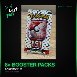 Pokemon TCG - Scarlet & Violet - 151 Booster Pack Lot of 8 - Image 1