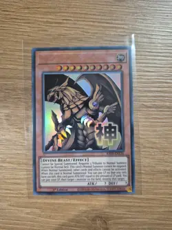 MISPRINT NO NAME COLLECTABLE Yu-Gi-Oh The Winged Dragon of Ra RA05 EN130 1ST ED - Image 1