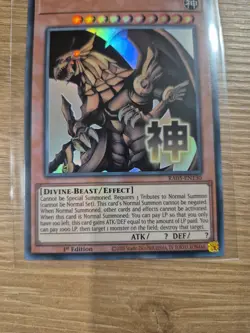 MISPRINT NO NAME COLLECTABLE Yu-Gi-Oh The Winged Dragon of Ra RA05 EN130 1ST ED - Image 3