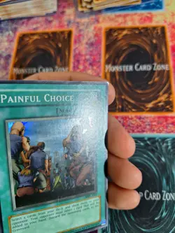 Yu-Gi-Oh! Painful Choice MRL-049 Super Rare OG Unlimited Lightly Played - Image 3