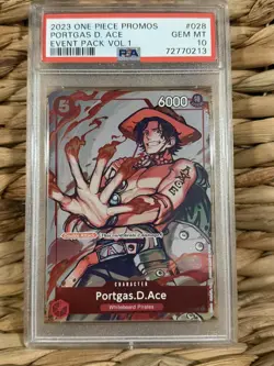 One Piece Portgas D. Ace P-028 Event Pack Vol. 1 - PSA 10 - Image 1