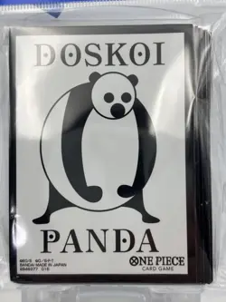 BASE SHOP LIMITED DOSKOI PANDA Official TCG 70 Sleeves One Piece Card Game NEW - Image 1