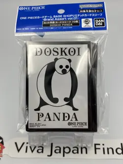 BASE SHOP LIMITED DOSKOI PANDA Official TCG 70 Sleeves One Piece Card Game NEW - Image 2