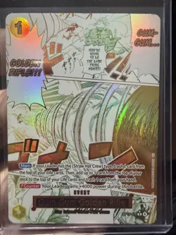 One Piece Alt Art Gum Gum Golden Rifle Op15 - 116 English MANGA - Image 1