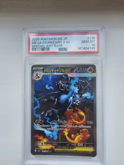 Pokemon TCG Mega Inferno x Mega Charizard EX Card 110/080 JP Edition PSA 10 - Image 1