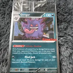Pokemon Gengar Promo Holo Card GameStop Exclusive w/ SWIRL PSA 10 contender - Image 3