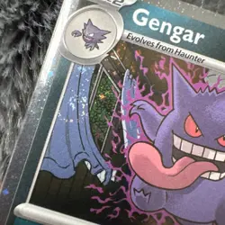 Pokemon Gengar Promo Holo Card GameStop Exclusive w/ SWIRL PSA 10 contender - Image 4