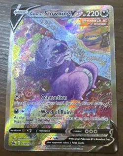 Pokemon Galarian Slowking V Ultra Rare Full Art Holo 179/198 Chilling Reign Card - Image 1