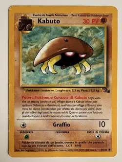 Kabuto 50/62 Italian ● Non Holo | Fossil Set WOTC Pokemon TCG Card LP - Image 1