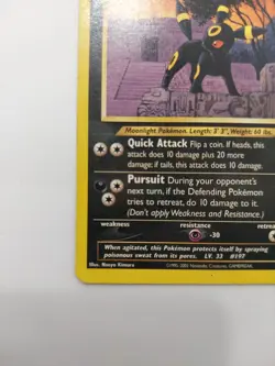 Pokemon Umbreon 32/75 Neo Discovery Rare Regular 2001 English Card - Image 5