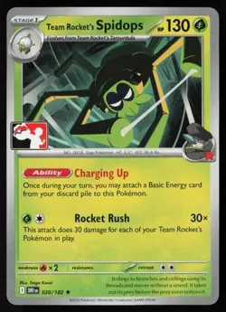Team Rocket's Spidops - Rare Prize Pack Series Cards 020/182 NM - Image 1