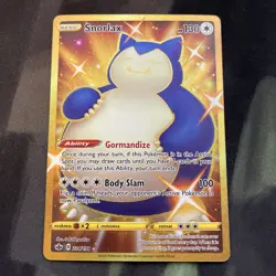 Snorlax 224/198 Chilling Reign Gold Secret Rare Holo Pokemon Card Full Art - Image 1