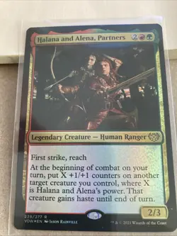 Halana and Alena, Partners Innistrad: Crimson Vow Foil. Mtg. Nm - Image 2