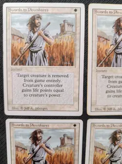 MTG | 4 x Swords To Plowshares | Revised Edition | Magic The Gathering | Playset - Image 2