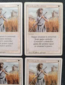 MTG | 4 x Swords To Plowshares | Revised Edition | Magic The Gathering | Playset - Image 3