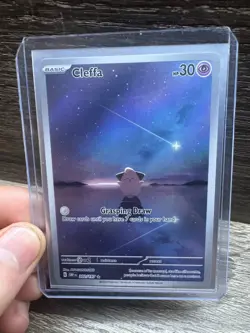 Pokemon TCG Cleffa Sv03: Obsidian Flames 202/197 Holo Illustration Rare - Image 1