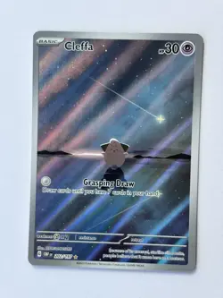 Pokemon TCG Cleffa Illustration Rare Holo 202/197 SV03: Obsidian Flames 2023 - Image 1