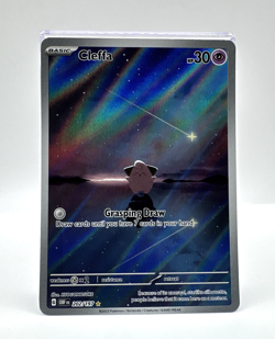Pokemon TCG Cleffa Illustration Rare Holo 202/197 SV03: Obsidian Flames 2023 - Image 1