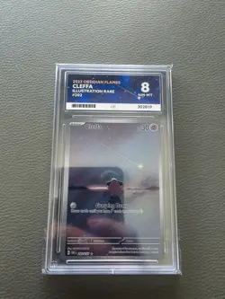 Pokemon TCG Cleffa Sv03: Obsidian Flames 202/197 Holo Illustration Rare ACE 8 - Image 1