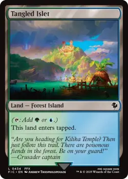 Tangled Islet 0434 MTG Commander FINAL FANTASY Land NP - Image 1