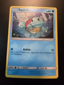 Pokemon Squirtle 33/214 Cosmos Holo Mp - Image 1