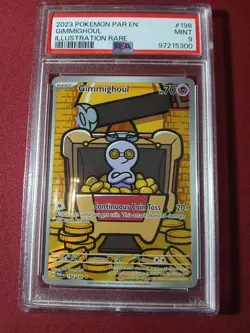Gimmighoul PSA 9 English 2023 Pokemon Illustration Rare #198 - Image 3