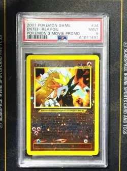 2001 POKEMON GAME MOVIE #34 ENTEI-REV.FOIL PSA 9 (491 - Image 1