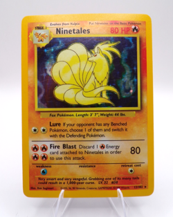 Pokemon Ninetales Base Set Holo Rare 12/102 Stage 1 80 HP 1999-2000 Wizards - Image 1