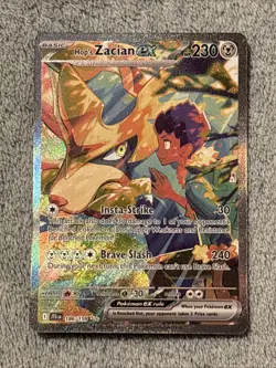 Pokemon TCG Hop's Zacian EX Special Illustration Rare #186/159 - Image 1