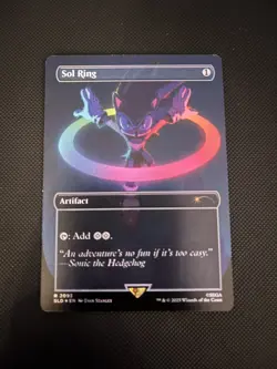 Sonic Hedgehog Sol Ring Rainbow Foil #2093 Pack Fresh Secret Lair Drop SLD MTG - Image 2