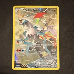 Pokemon White Kyurem Dragon Card XY81 XY Promo Full Art Holo Basic Rare - Image 1