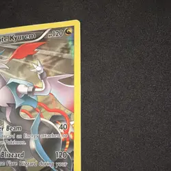 Pokemon White Kyurem Dragon Card XY81 XY Promo Full Art Holo Basic Rare - Image 3