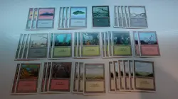 MTG REVISED Edition 42 BASIC LAND Cards LOT - Magic the Gathering READ DESC - Image 1
