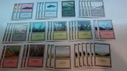 MTG REVISED Edition 42 BASIC LAND Cards LOT - Magic the Gathering READ DESC - Image 3