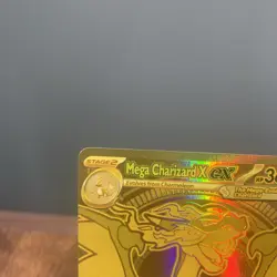 Pokemon TCG | Phantasmal Flames | Gold Mega Charizard X EX 130/094 | NM/M - Image 2
