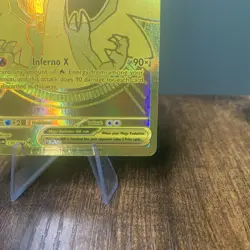 Pokemon TCG | Phantasmal Flames | Gold Mega Charizard X EX 130/094 | NM/M - Image 5