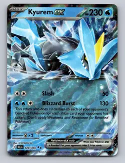 Kyurem ex 028/086 Holo Double Rare Black Bolt Pokemon Holo Near Mint - Image 1