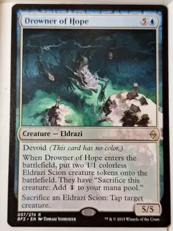 Drowner of Hope - Battle for Zendikar - Magic the Gathering MTG Nice! - Image 1
