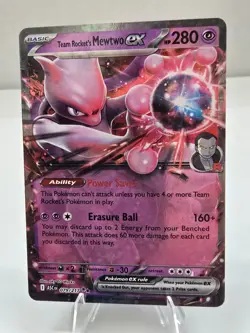 Pokemon Team Rocket's Mewtwo ex ME: Ascended Heroes Holo Double Rare 079/217 NM - Image 1