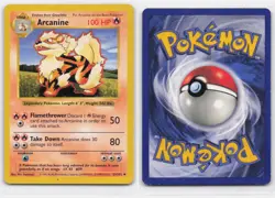 ARCANINE 23/102 UNCOMMON BASE SET SHADOWLESS POKEMON - Image 3