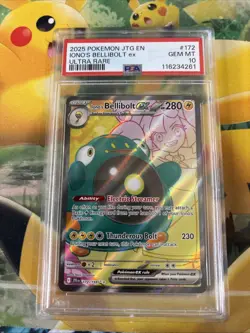 IONO'S BELLIBOLT EX #172 PSA 10 2025 POKEMON JTG EN-JOURNEY TOGETHER ULTRA RARE - Image 1