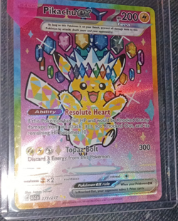 The Pokemon Company Pikachu Ex 219/191 Sv08 Surging Sparks Ultra Rare Holo - Image 1