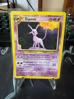 Espeon 20/75 Neo Discovery Unlimited Rare Pokemon TCG WOTC 2001 Excellent-MP - Image 1