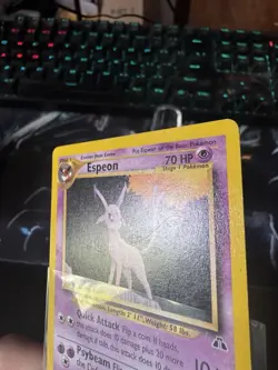 Espeon 20/75 Neo Discovery Unlimited Rare Pokemon TCG WOTC 2001 Excellent-MP - Image 3