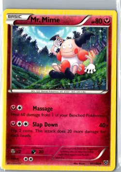 MR. MIME 91/146 UNCOMMON XY POKEMON LP - Image 1
