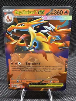 Pokemon Mega Charizard Y ex 030 Mega Evolution Holo Black Star Promo MINT - Image 1